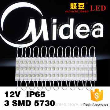 Epistar Transparent PC IP65 Waterproof SMD5730 DC12V 1W LED SMD Injection Module